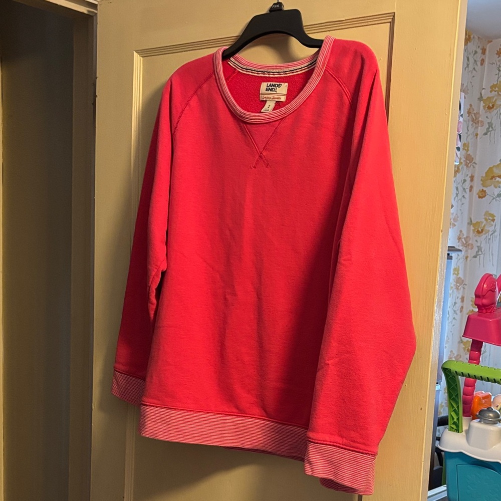 Lands' End Vibrant Pink Sweatshirt